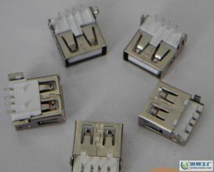 USBA母90度、90度沉板式、180度貼板式無卷邊系列_電子元器件
